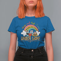 Lunch Lady T Shirt For Women Back School Hugs & High Fives Lunch Lady Life Appreciation - Wonder Print Shop