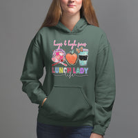 Lunch Lady Hoodie Hugs And High Fives Lunch Lady Life Appreciation Lunch Lady - Wonder Print Shop