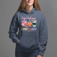 Lunch Lady Hoodie Hugs And High Fives Lunch Lady Life Appreciation Lunch Lady - Wonder Print Shop