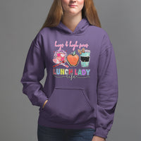 Lunch Lady Hoodie Hugs And High Fives Lunch Lady Life Appreciation Lunch Lady - Wonder Print Shop