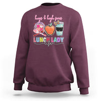 Lunch Lady Sweatshirt Hugs And High Fives Lunch Lady Life Appreciation Lunch Lady - Wonder Print Shop