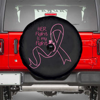 Breast Cancer Awareness Spare Tire Cover Her Fight Is My Fight Pink Ribbon Boxing Gloves