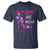 Breast Cancer And Domestic Violence T Shirt In October We Wear Pink and Purple Floral High Heel Support Women - Wonder Print Shop