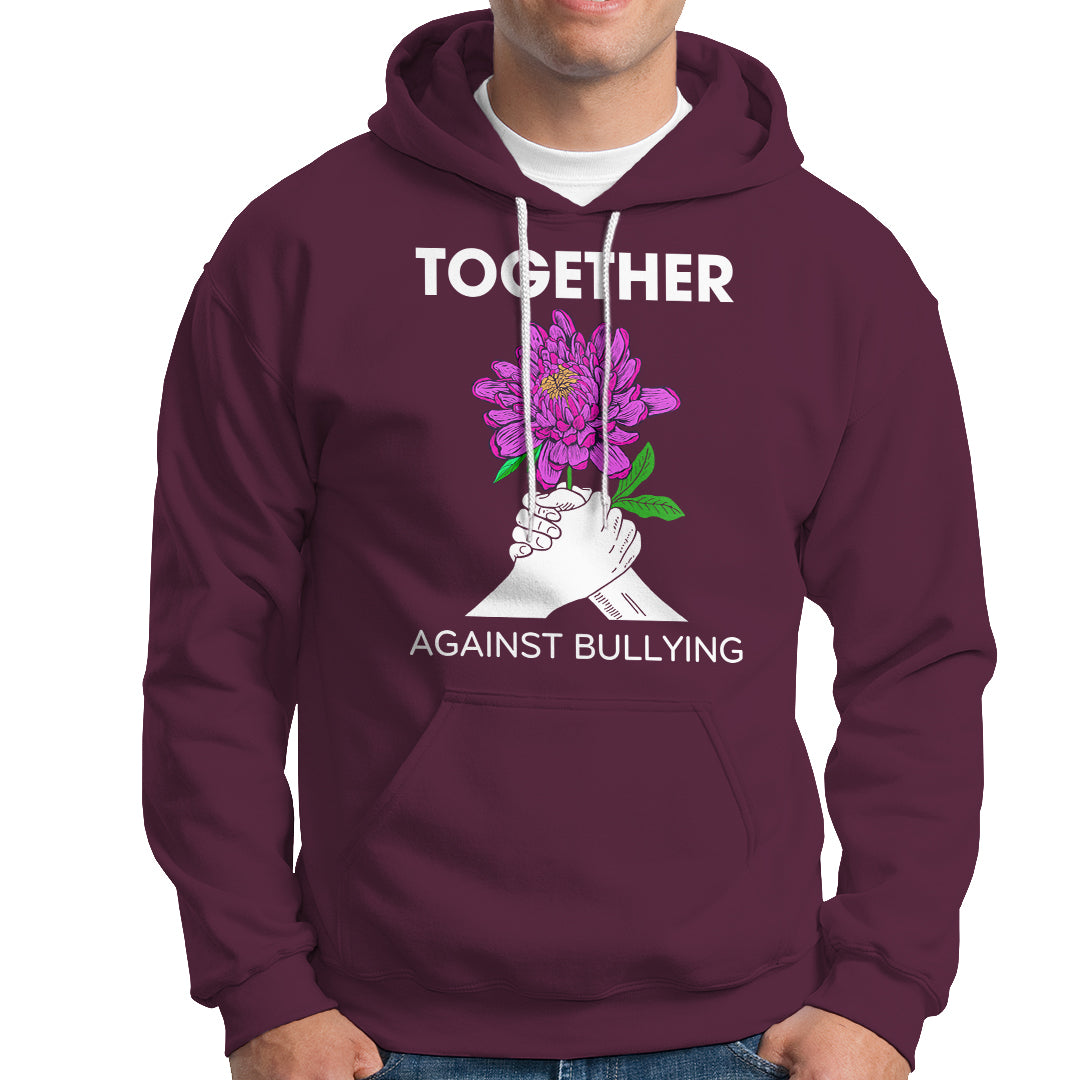 Anti Bullying Hoodie Together Against Bullying Orange - Wonder Print Shop