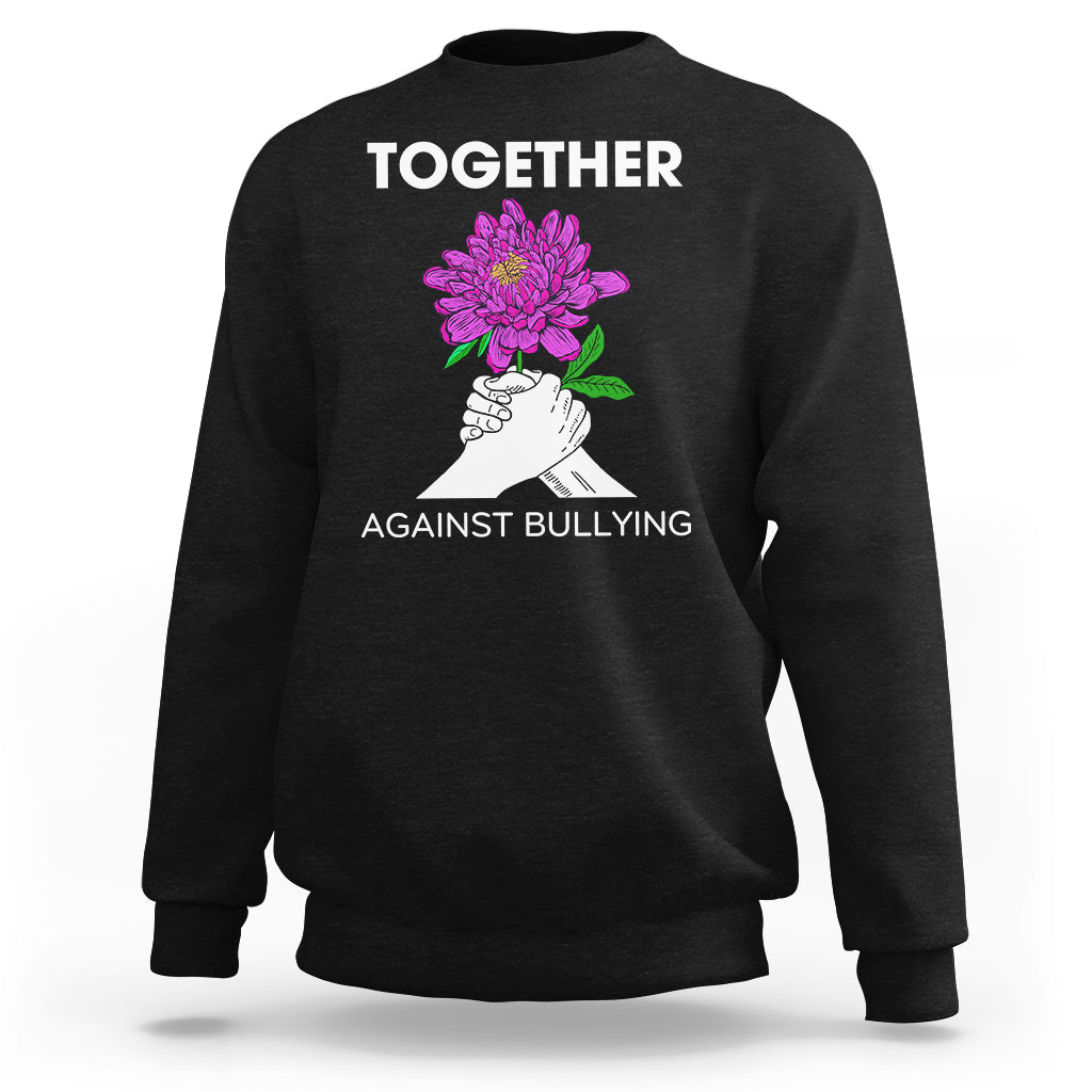 Anti Bullying Sweatshirt Together Against Bullying Orange - Wonder Print Shop
