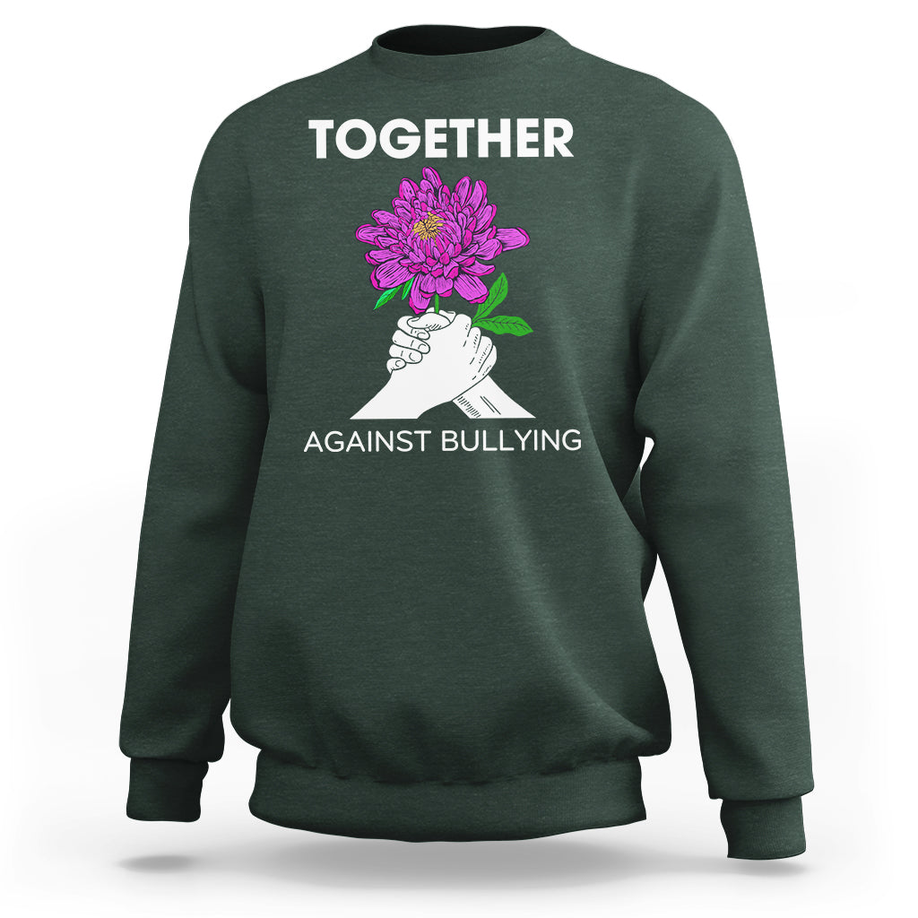 Anti Bullying Sweatshirt Together Against Bullying Orange - Wonder Print Shop