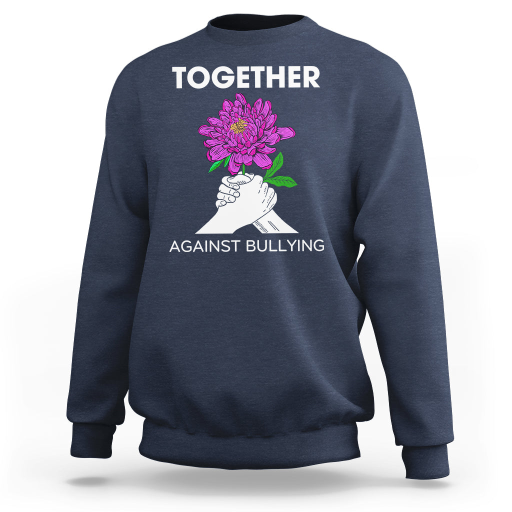 Anti Bullying Sweatshirt Together Against Bullying Orange - Wonder Print Shop