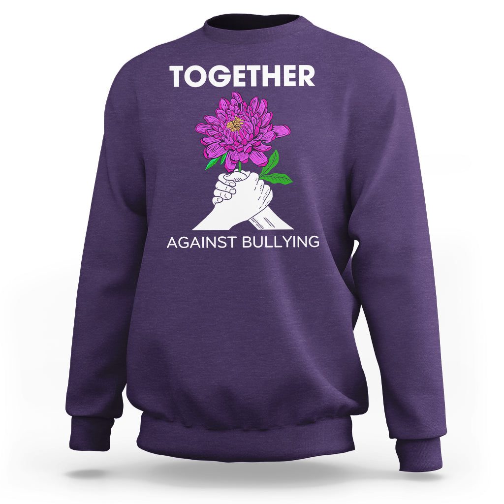 Anti Bullying Sweatshirt Together Against Bullying Orange - Wonder Print Shop