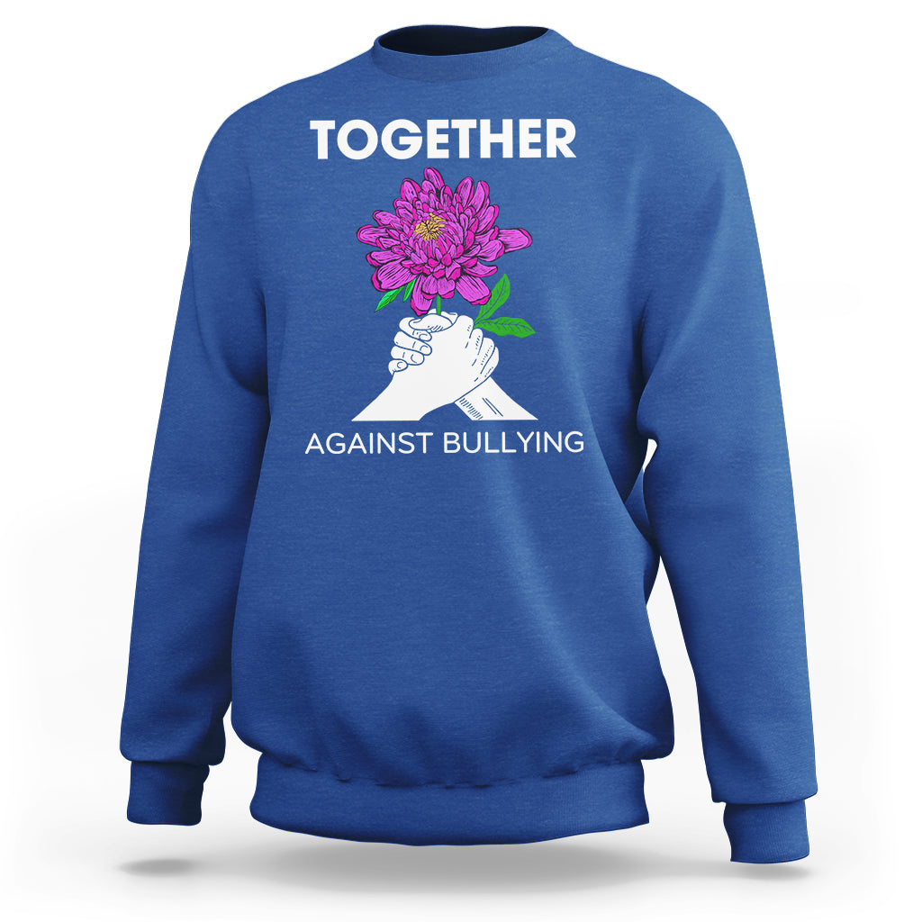 Anti Bullying Sweatshirt Together Against Bullying Orange - Wonder Print Shop