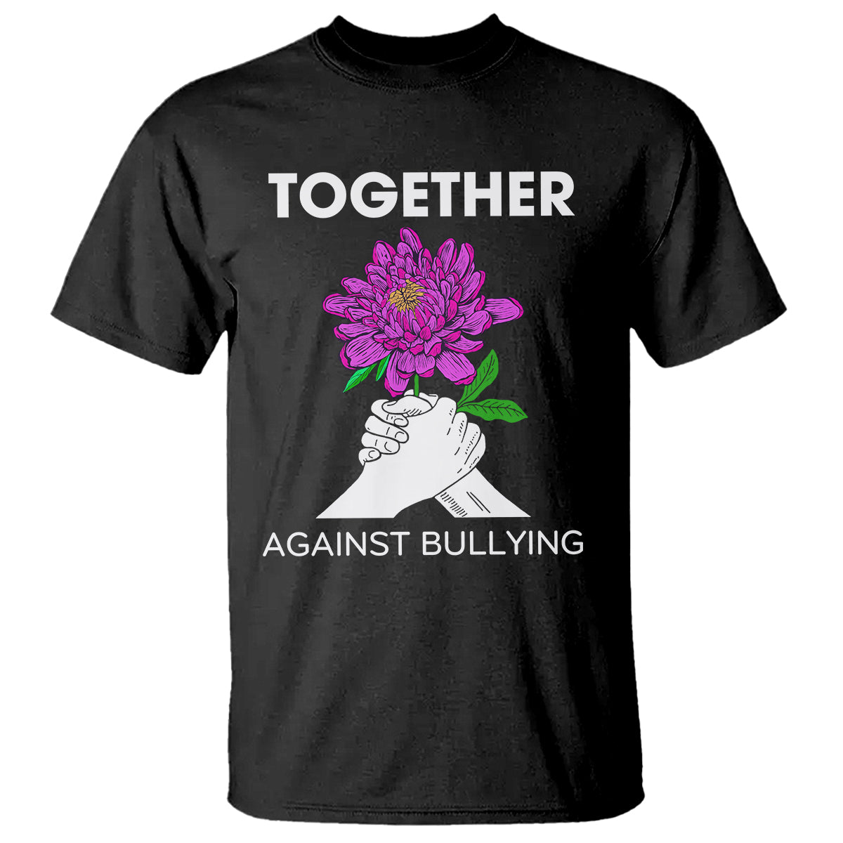 Anti Bullying T Shirt Together Against Bullying Orange - Wonder Print Shop