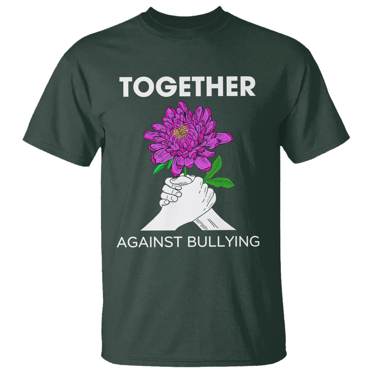 Anti Bullying T Shirt Together Against Bullying Orange - Wonder Print Shop