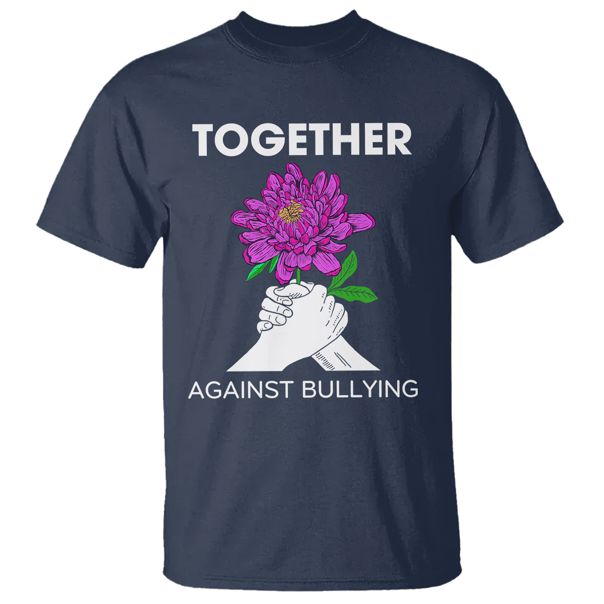 Anti Bullying T Shirt Together Against Bullying Orange - Wonder Print Shop