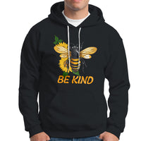 Anti Bullying Hoodie Be Kind Floral Bee Choose Kindness - Wonder Print Shop
