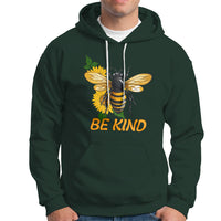 Anti Bullying Hoodie Be Kind Floral Bee Choose Kindness - Wonder Print Shop