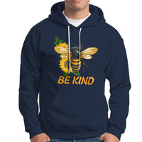 Anti Bullying Hoodie Be Kind Floral Bee Choose Kindness - Wonder Print Shop