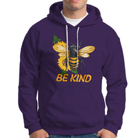 Anti Bullying Hoodie Be Kind Floral Bee Choose Kindness - Wonder Print Shop