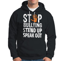 Anti Bullying Hoodie Stop Bullying Orange Stand Up Speak Out - Wonder Print Shop
