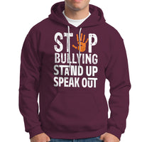 Anti Bullying Hoodie Stop Bullying Orange Stand Up Speak Out - Wonder Print Shop