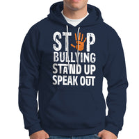 Anti Bullying Hoodie Stop Bullying Orange Stand Up Speak Out - Wonder Print Shop