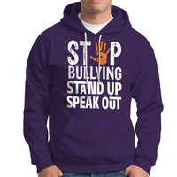 Anti Bullying Hoodie Stop Bullying Orange Stand Up Speak Out - Wonder Print Shop