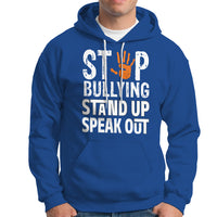 Anti Bullying Hoodie Stop Bullying Orange Stand Up Speak Out - Wonder Print Shop