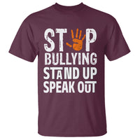 Anti Bullying T Shirt Stop Bullying Orange Stand Up Speak Out - Wonder Print Shop