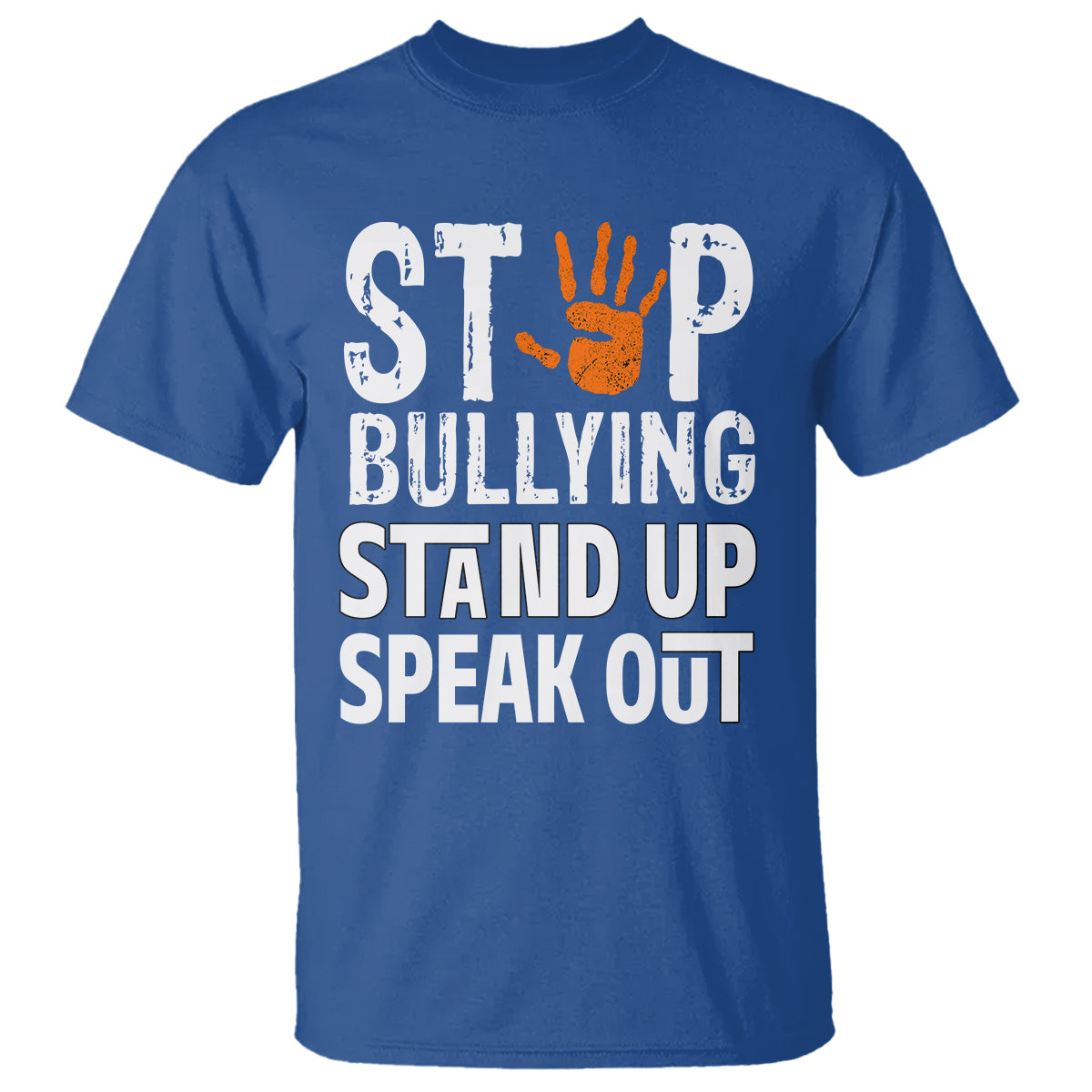 Anti Bullying T Shirt Stop Bullying Orange Stand Up Speak Out - Wonder Print Shop