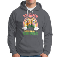 Anti Bullying Hoodie Be Kind Words Don't Rewind Rainbow - Wonder Print Shop