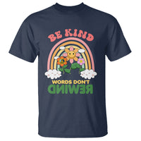 Anti Bullying T Shirt Be Kind Words Don't Rewind Rainbow - Wonder Print Shop