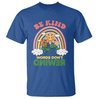 Anti Bullying T Shirt Be Kind Words Don't Rewind Rainbow - Wonder Print Shop