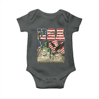 USA Legacy of Freedom Baby Onesie Patriotic Statue of Liberty Bald Eagle Mount Rushmore Graphic - Wonder Print Shop
