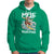 Mele Kalikimaka Tropical Hawaiian Christmas in Hawaii Surfing Santa Hoodie - Wonder Print Shop