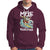 Mele Kalikimaka Tropical Hawaiian Christmas in Hawaii Surfing Santa Hoodie - Wonder Print Shop