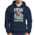 Mele Kalikimaka Tropical Hawaiian Christmas in Hawaii Surfing Santa Hoodie - Wonder Print Shop