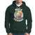 Mele Kalikimaka Tropical Hawaiian Christmas in Hawaii Sunbath Santa Hoodie - Wonder Print Shop