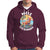 Mele Kalikimaka Tropical Hawaiian Christmas in Hawaii Sunbath Santa Hoodie - Wonder Print Shop