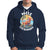 Mele Kalikimaka Tropical Hawaiian Christmas in Hawaii Sunbath Santa Hoodie - Wonder Print Shop