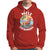 Mele Kalikimaka Tropical Hawaiian Christmas in Hawaii Sunbath Santa Hoodie - Wonder Print Shop
