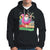 Mele Kalikimaka Tropical Hawaiian Christmas in Hawaii Beach Santa Hoodie - Wonder Print Shop