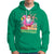Mele Kalikimaka Tropical Hawaiian Christmas in Hawaii Beach Santa Hoodie - Wonder Print Shop
