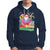 Mele Kalikimaka Tropical Hawaiian Christmas in Hawaii Beach Santa Hoodie - Wonder Print Shop
