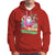 Mele Kalikimaka Tropical Hawaiian Christmas in Hawaii Beach Santa Hoodie - Wonder Print Shop