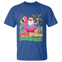 Mele Kalikimaka Tropical Hawaiian Christmas in Hawaii Beach Santa T Shirt - Wonder Print Shop
