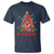 Tropical Hawaiian Hibiscus Christmas Tree Mele Kalikimaka T Shirt - Wonder Print Shop