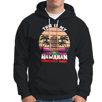 This Is My Hawaiian Christmas Shirt Retro Tropical Xmas Hawaii Tiki Hoodie - Wonder Print Shop
