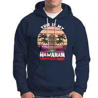 This Is My Hawaiian Christmas Shirt Retro Tropical Xmas Hawaii Tiki Hoodie - Wonder Print Shop