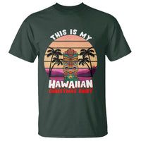 This Is My Hawaiian Christmas Shirt Retro Tropical Xmas Hawaii Tiki T Shirt - Wonder Print Shop