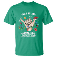 This Is My Hawaiian Christmas Shirt Tropical Xmas Hawaii Shaka T Shirt - Wonder Print Shop
