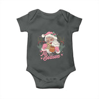 Retro Pink Santa Baby Onesie Tis The Season Feliz Navidad Latin America Mexican Christmas