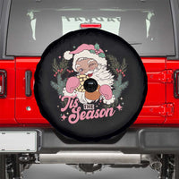 Retro Pink Santa Spare Tire Cover Tis The Season Feliz Navidad Latin America Mexican Christmas